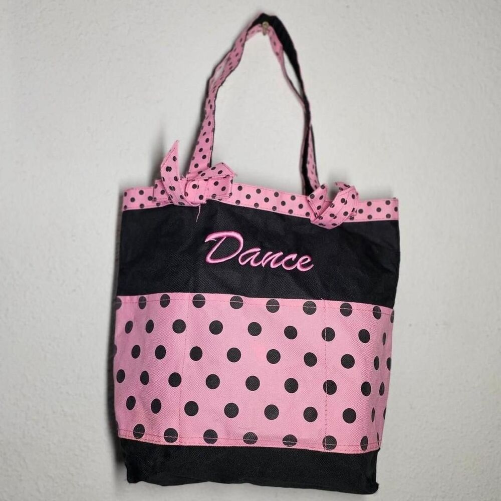 dance ballet polka dot coquette ballerina bag